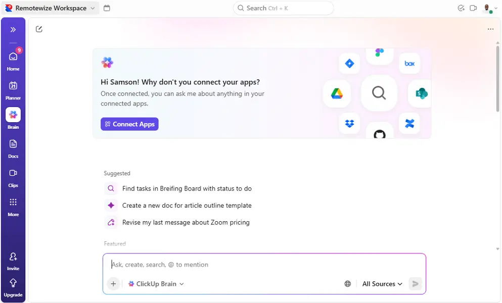 ClickUp Web/Desktop screenshot 2