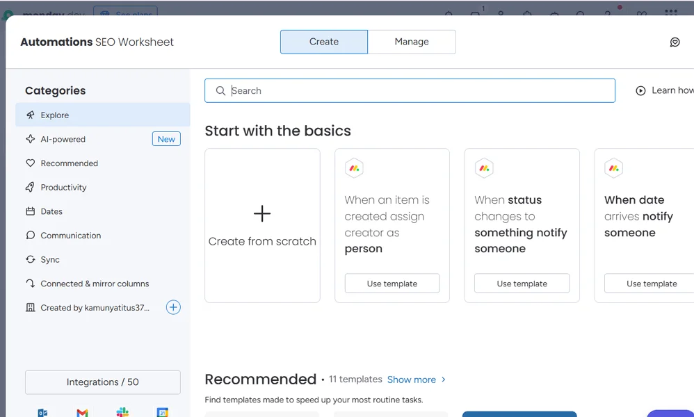 Monday.com Web/Desktop screenshot 2