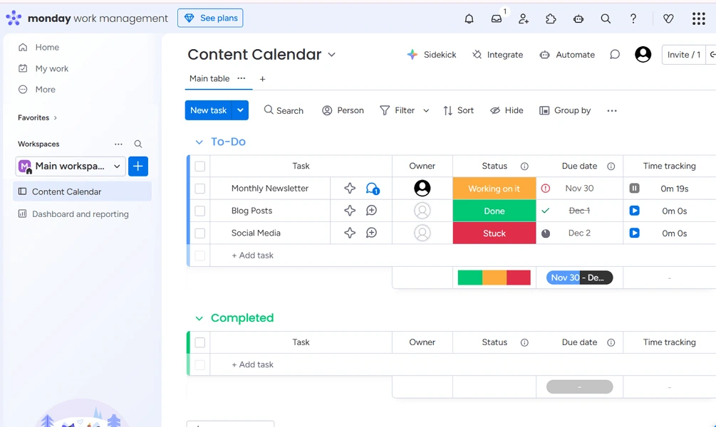 Monday.com Web/Desktop screenshot 3